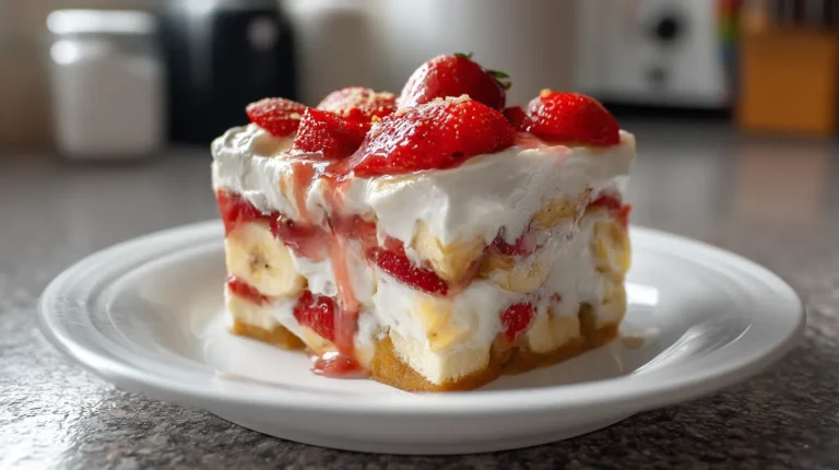 Strawberry Cheesecake Banana Pudding