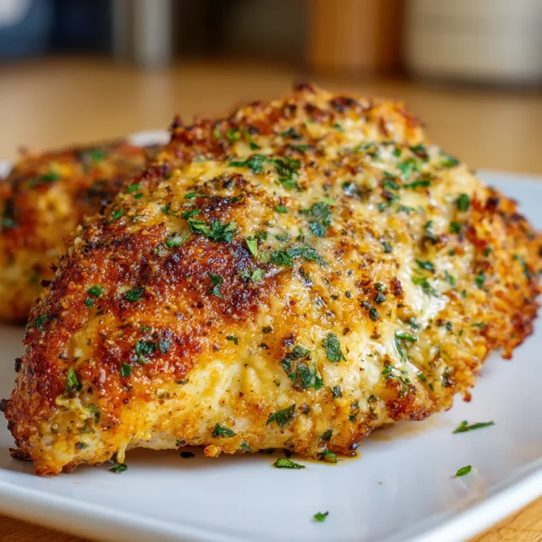 Garlic Parmesan Air Fryer Chicken
