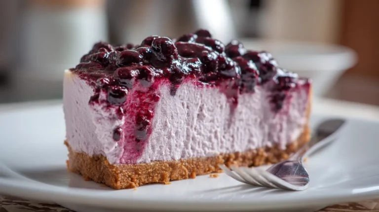 Nova Scotia Blueberry Mousse Cheesecake