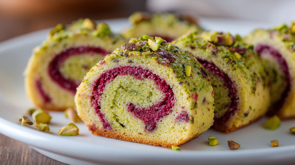 pistachio cake ingredients and batter