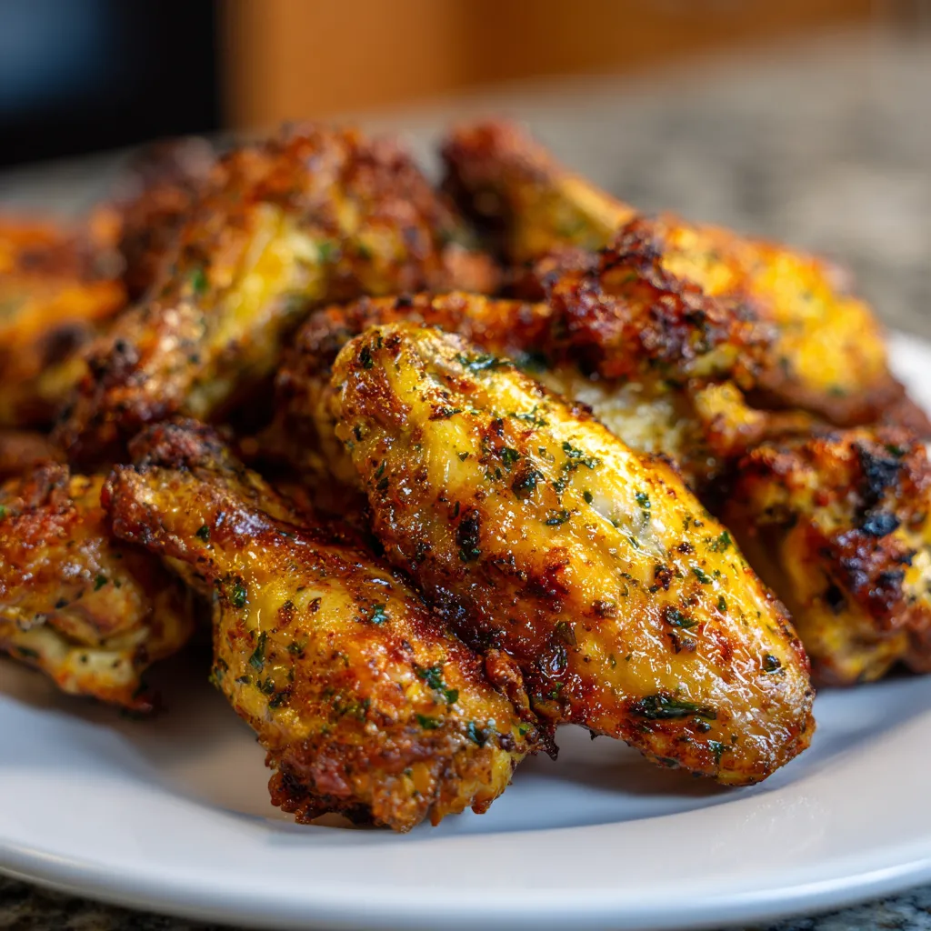 Herb Seasoned Air Fryer Chicken Wings