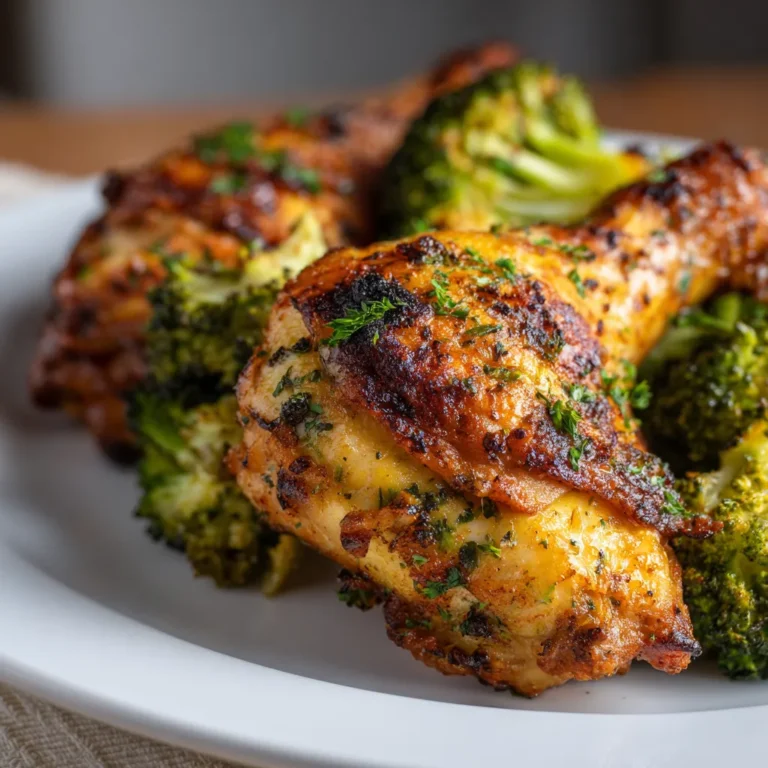 Air Fryer Chicken and Broccoli